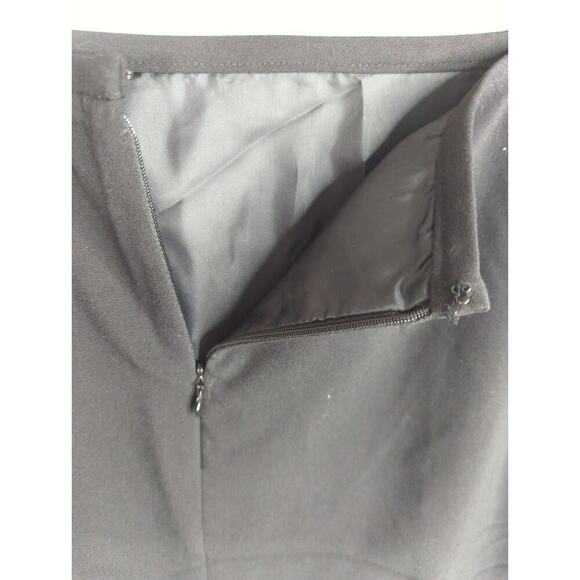 Calvin Klein Women's Solid Stretch Back Zipper Pencil Skirts Black Size 10 - Picture 4 of 8